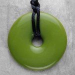 Teething Bling Pendant - Peridot Green